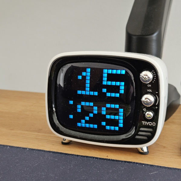 My Tivoo placed on my desk. A cool little gadget despite its problems